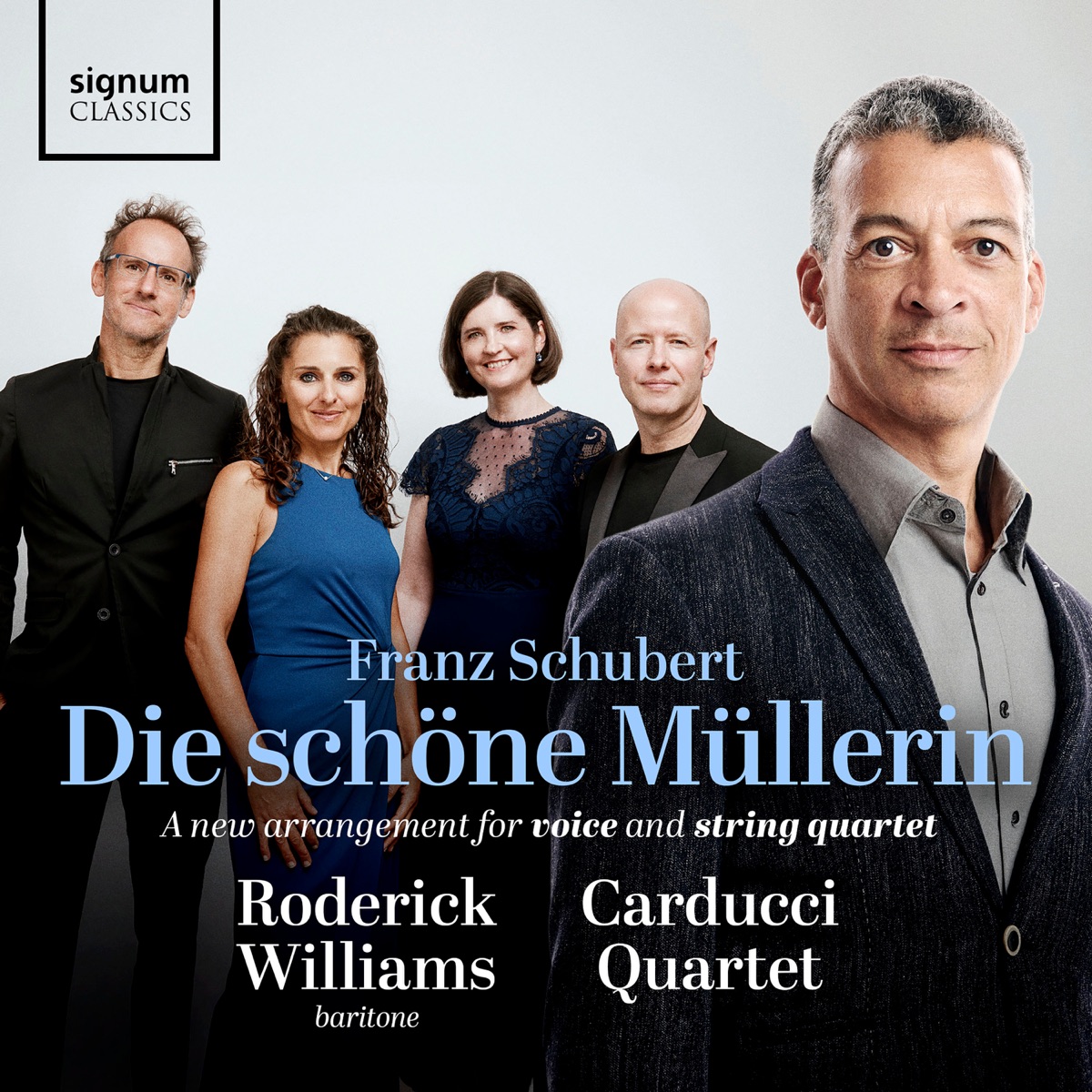 Schubert: Die schöne Müllerin, Op. 25, D. 795 (Arr. for voice & string quartet by Roderick Williams) 封面