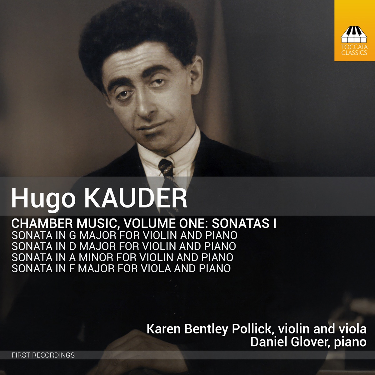 Hugo Kauder: Chamber Music, Vol. 1 - Sonatas 封面