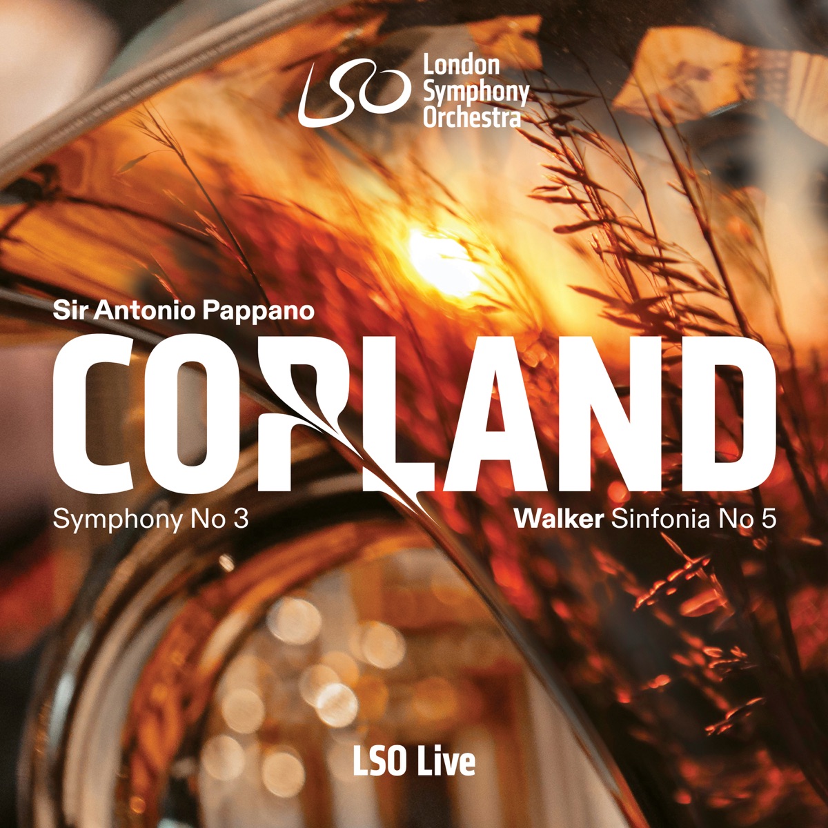 Copland: Symphony No. 3 – Walker: Sinfonia No. 5 "Visions" 封面