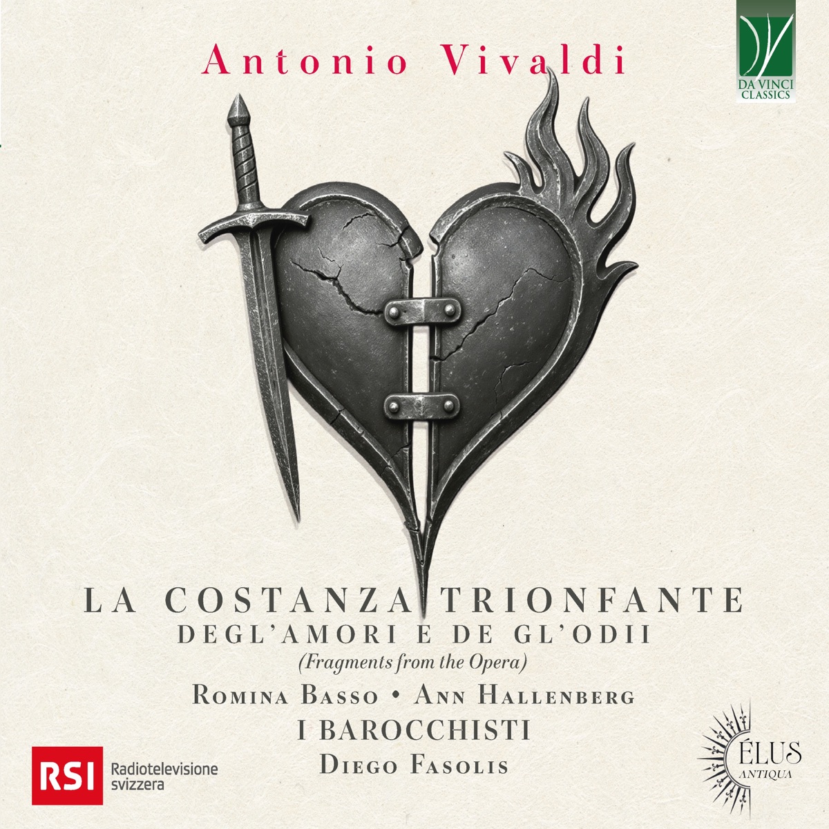 Vivaldi: La costanza trionfante degl'amori e de gl'odii, RV 706-A 封面